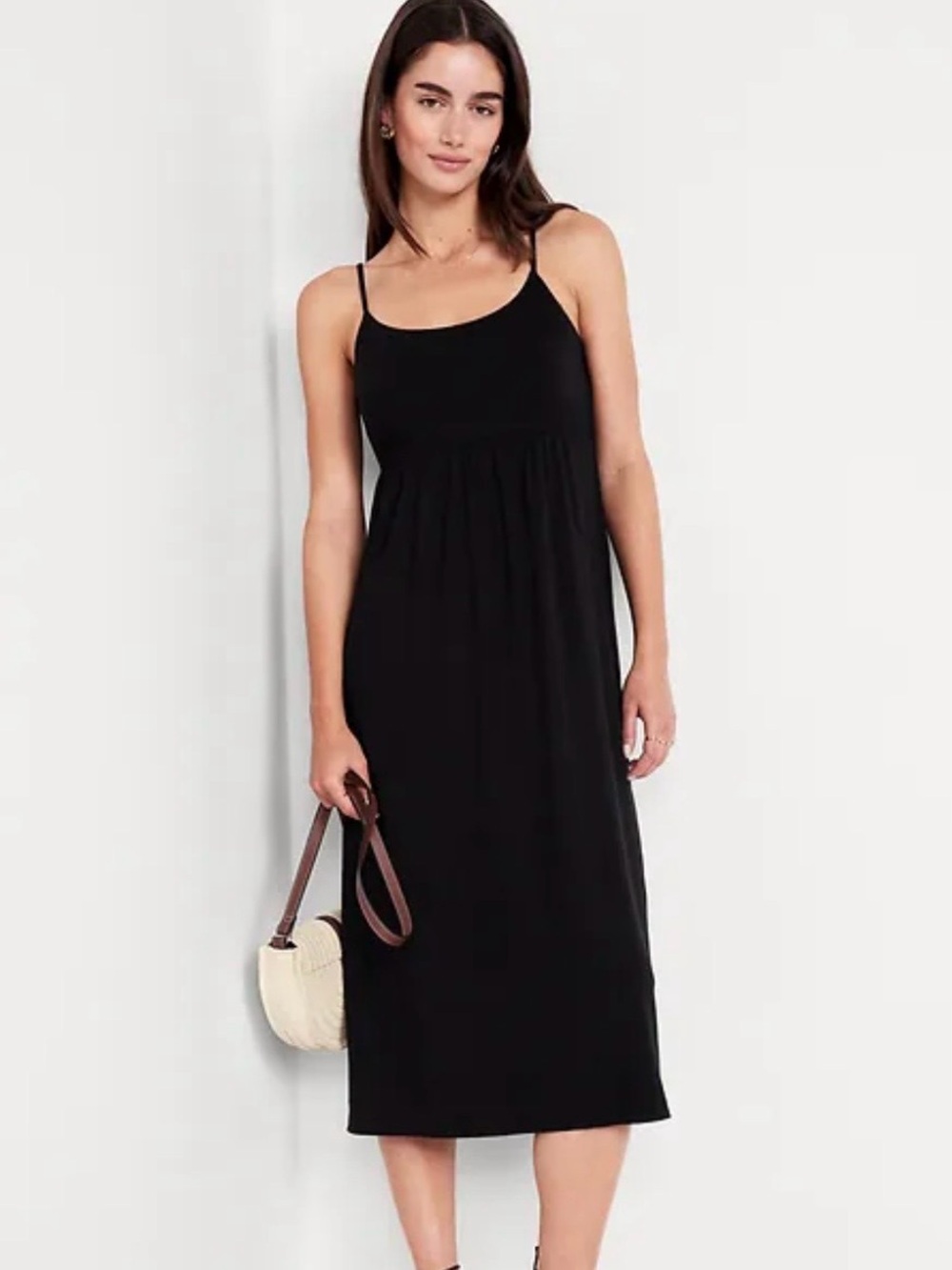Old Navy Black Spaghetti Strap Maxi Dress